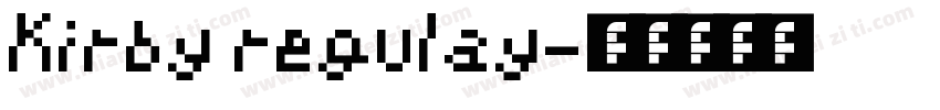 Kirby regulay字体转换